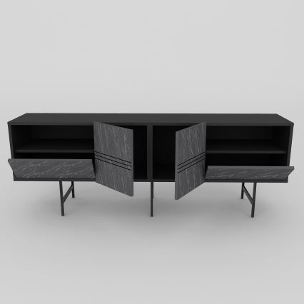 TV-bänk DERIN 65x180 cm svart