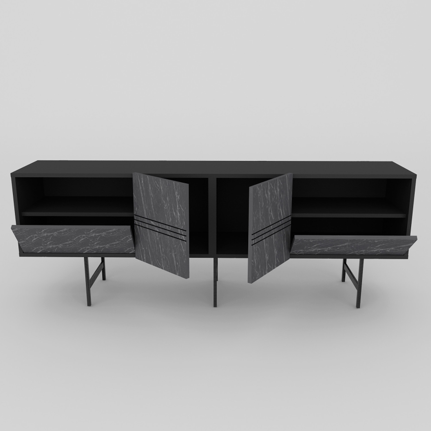 TV-bänk DERIN 65x180 cm svart