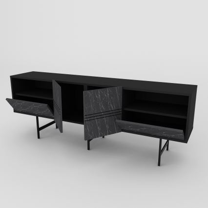 TV-bänk DERIN 65x180 cm svart
