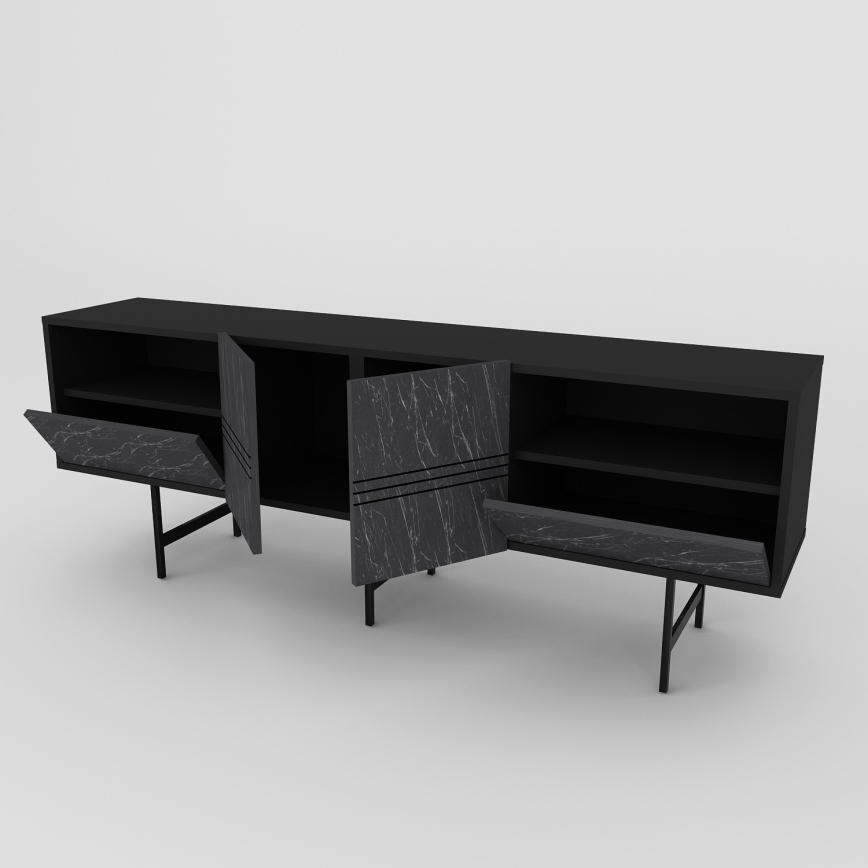 TV-bänk DERIN 65x180 cm svart