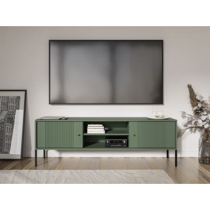 TV-bänk LUE grön/svart