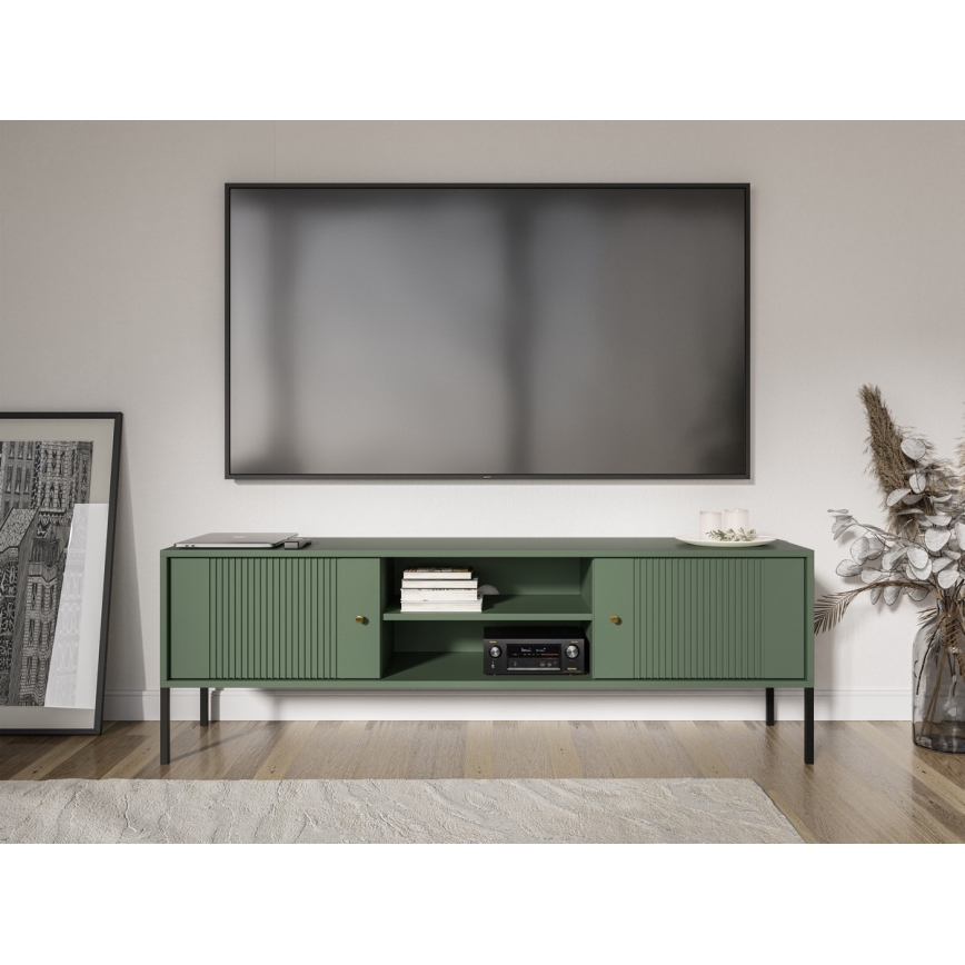 TV-bänk LUE grön/svart