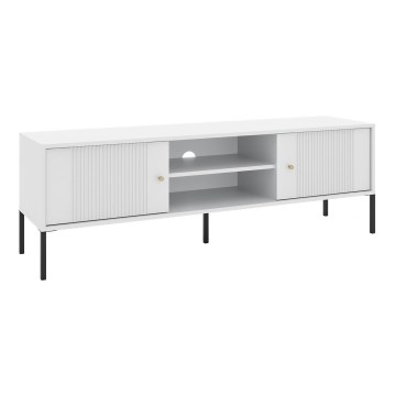TV-bänk LUE vit/svart