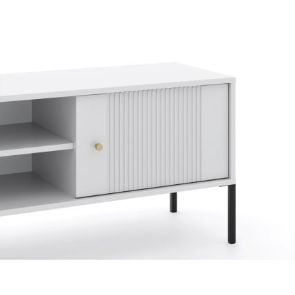 TV-bänk LUE vit/svart
