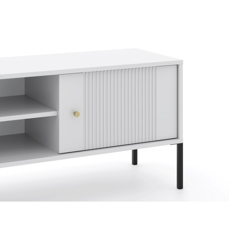 TV-bänk LUE vit/svart