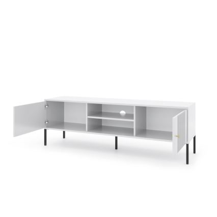 TV-bänk LUE vit/svart