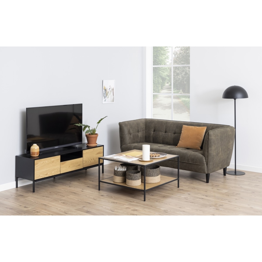 TV-bänk SARON ek/svart