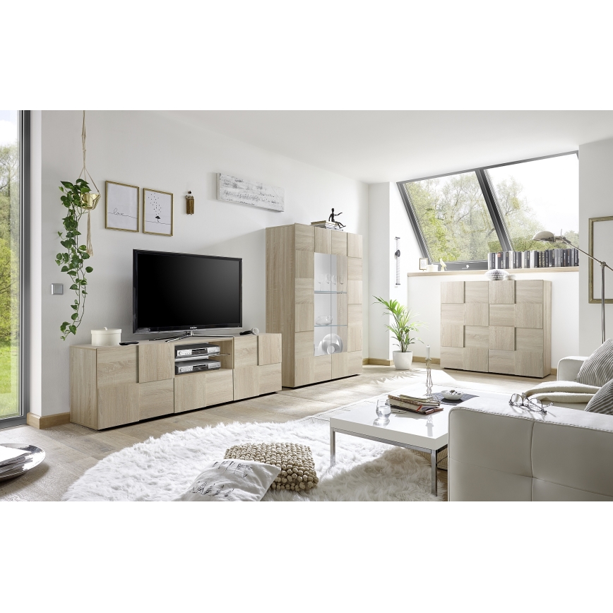 TV-bänk SERIAN sonoma-ek