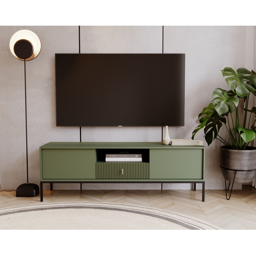 TV-bänk SUE grön/svart