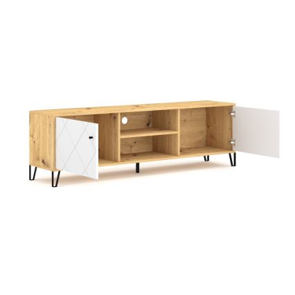 TV-bänk SULA ek artisan/vit