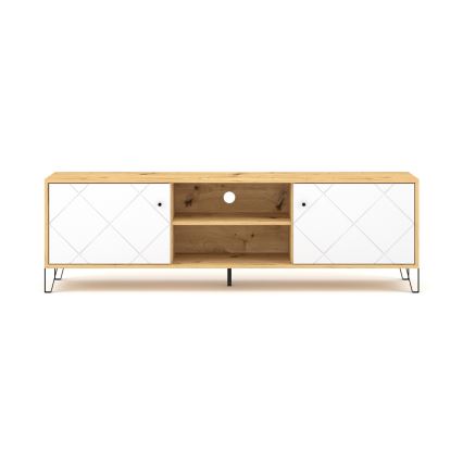 TV-bänk SULA ek artisan/vit