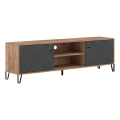 TV-bänk SULA ek craft/svart