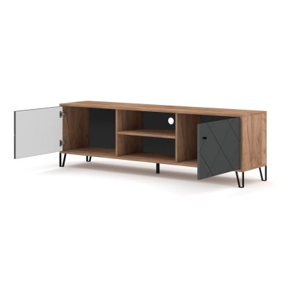 TV-bänk SULA ek craft/svart
