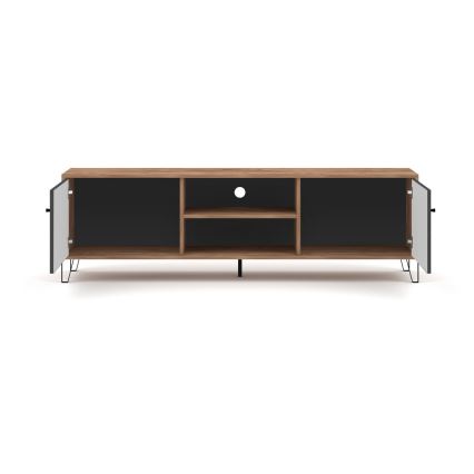 TV-bänk SULA ek craft/svart