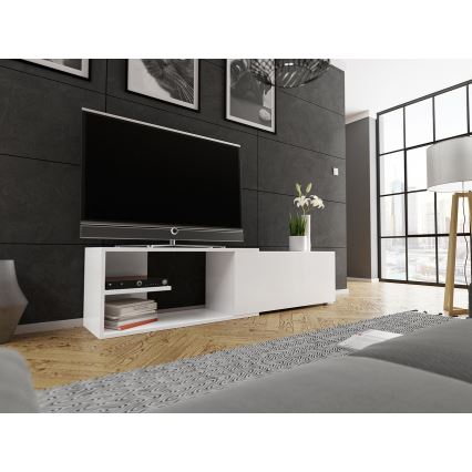 TV bord CLIF 40x180 cm vit