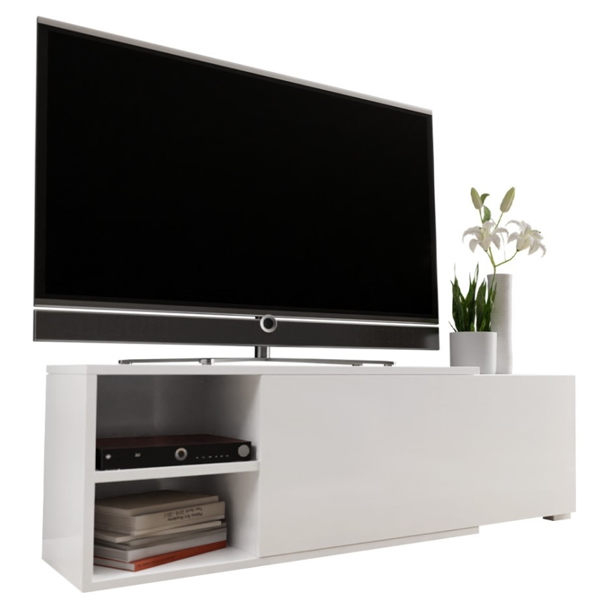 TV bord CLIF 40x180 cm vit