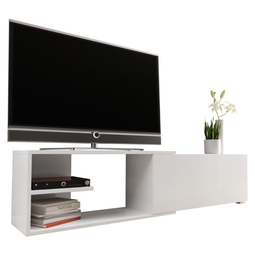 TV bord CLIF 40x180 cm vit