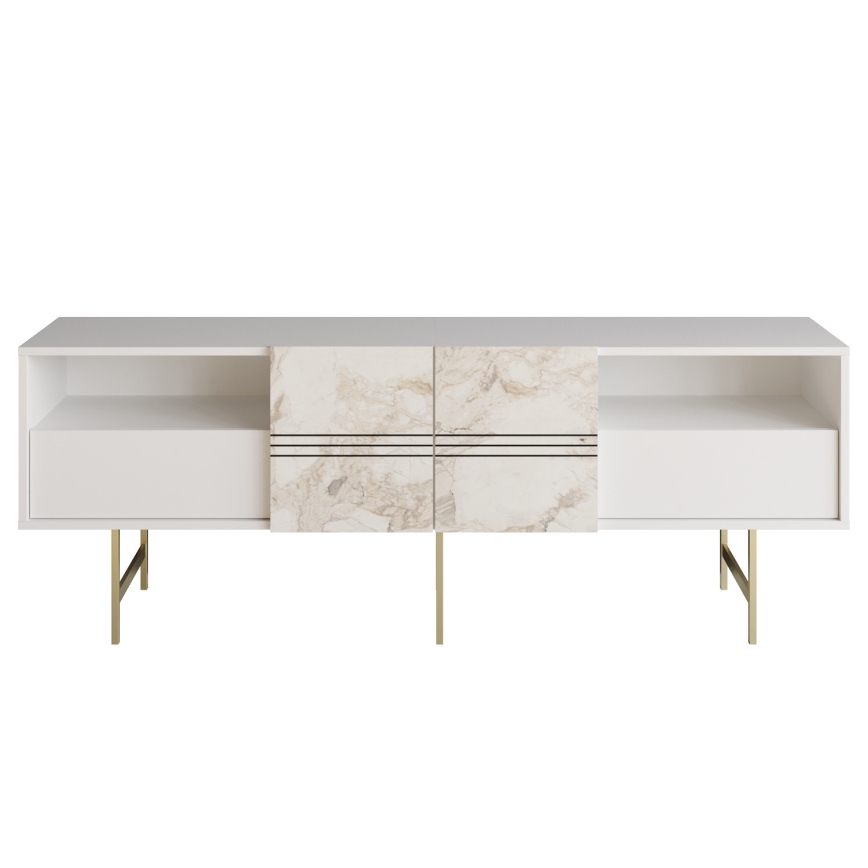 TV bord DERIN 64,7x180 cm vit