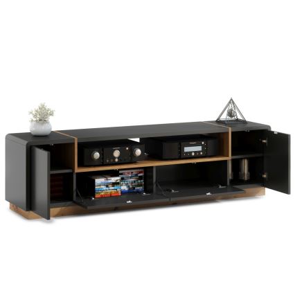 TV-bord FRED antracit/ek artisan