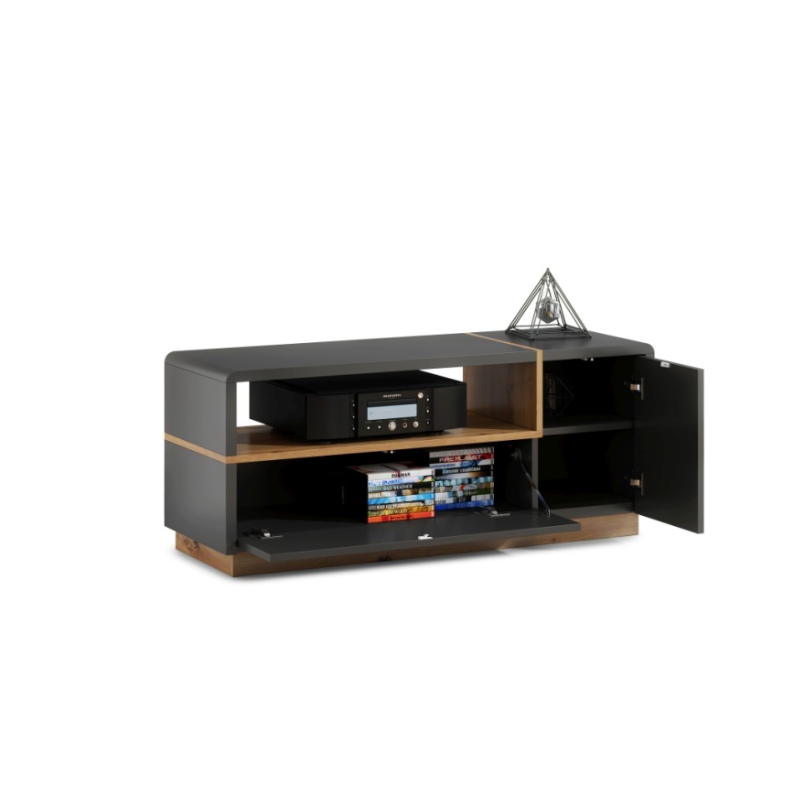 TV-bord FRED antracit/ek artisan