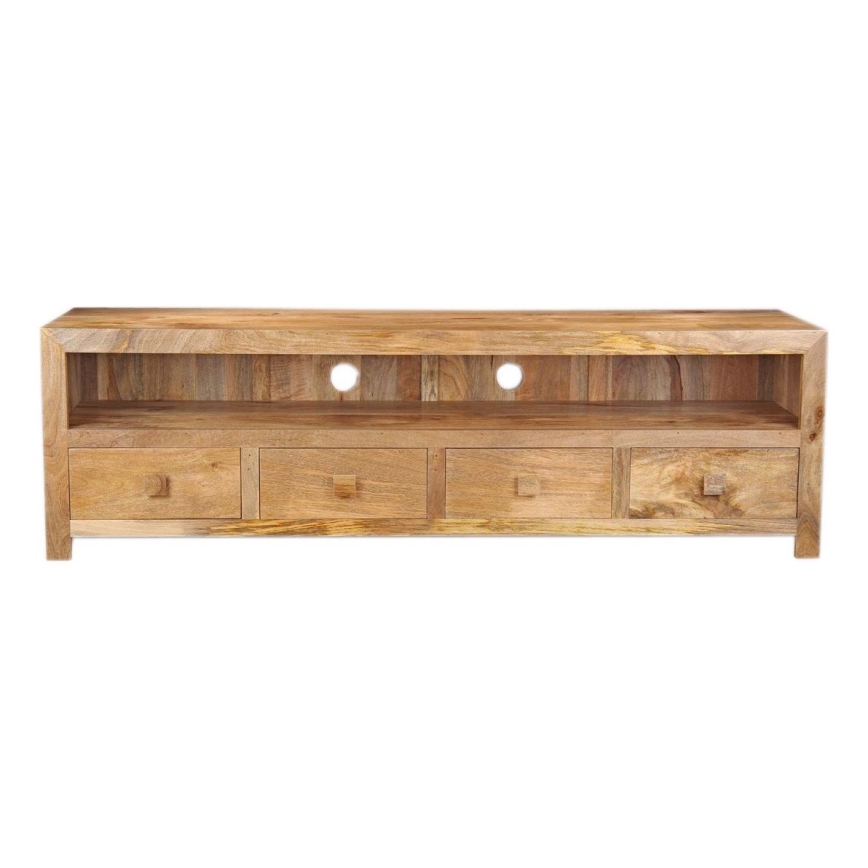 TV bord HINA 50x160 cm massivt trä/mangoträd