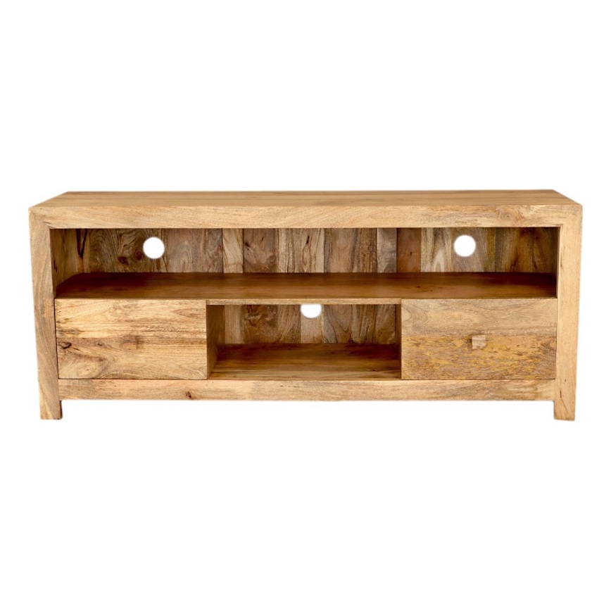 TV bord HINA 60x150 cm massivt trä/mangoträd