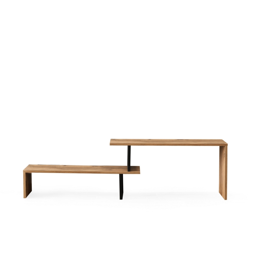 TV bord OVIT 44x153 cm brun/svart