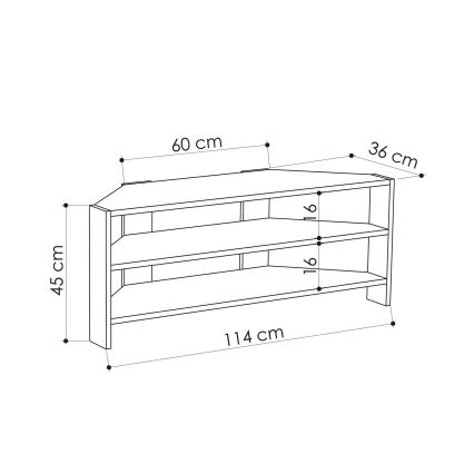 TV bord THALES 45x114 cm ek