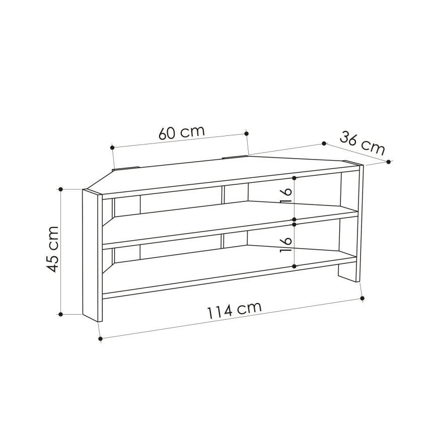 TV bord THALES 45x114 cm ek
