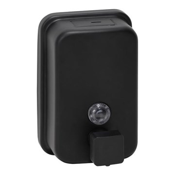 Tvåldispenser i rostfritt stål, 9,7 x 15 cm – svart