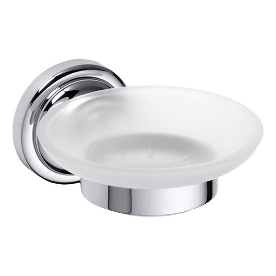 Tvålkopp 11x6,5 cm silverfärgad