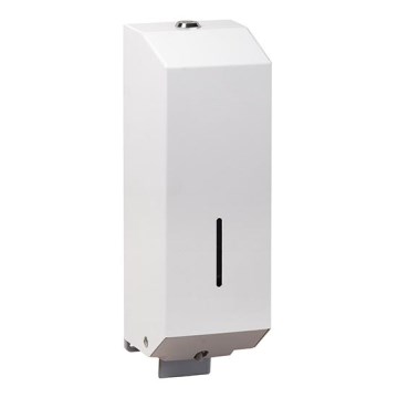 Tvålpump 10x32 cm rostfritt stål/vit