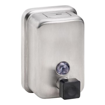 Tvålpump 9,7x15 cm i rostfritt stål/silverfärgad