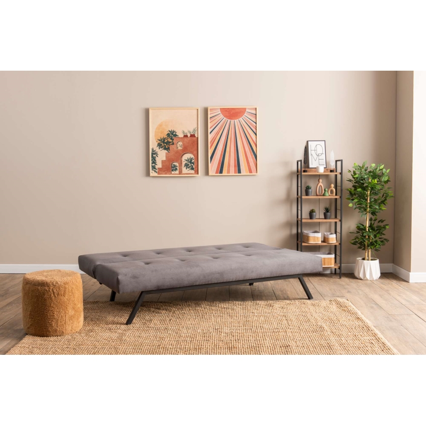 Tvåsitsig bäddsoffa BAKU grå