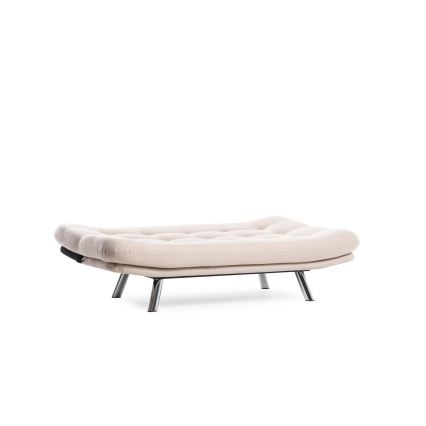 Tvåsitsig bäddsoffa BAKU, krämfärgad