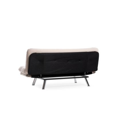 Tvåsitsig bäddsoffa BAKU, krämfärgad