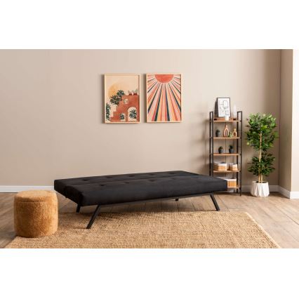 Tvåsitsig bäddsoffa BAKU svart