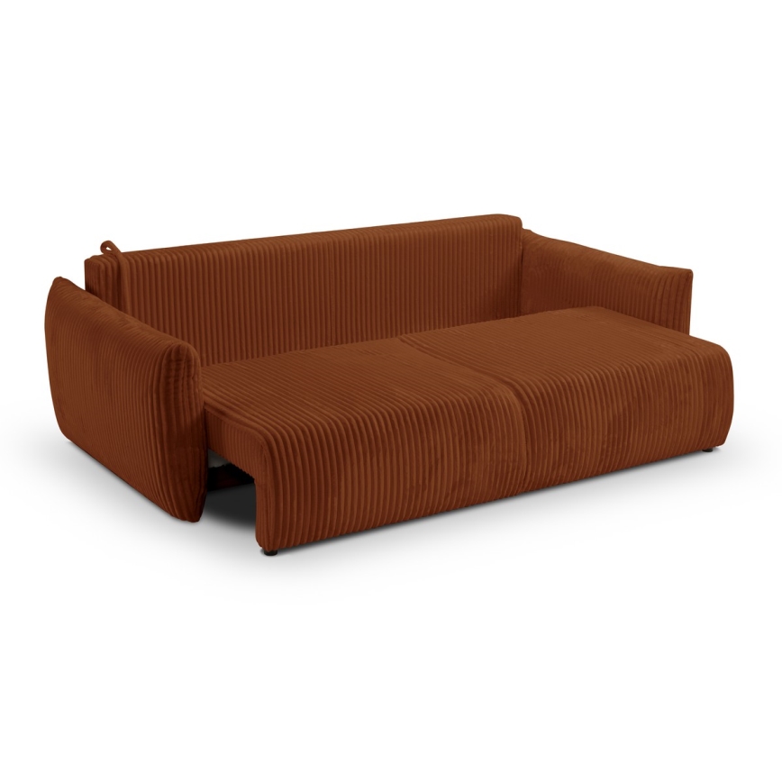 Tvåsitsig bäddsoffa FRIDA, brun