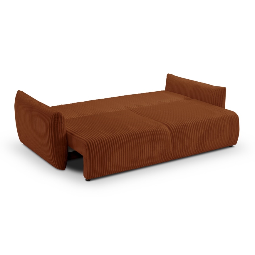Tvåsitsig bäddsoffa FRIDA, brun