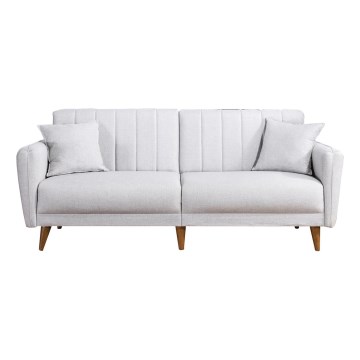 Tvåsitsig bäddsoffa KITO, krämfärgad