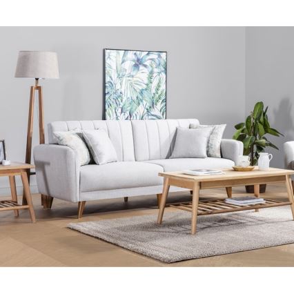 Tvåsitsig bäddsoffa KITO, krämfärgad