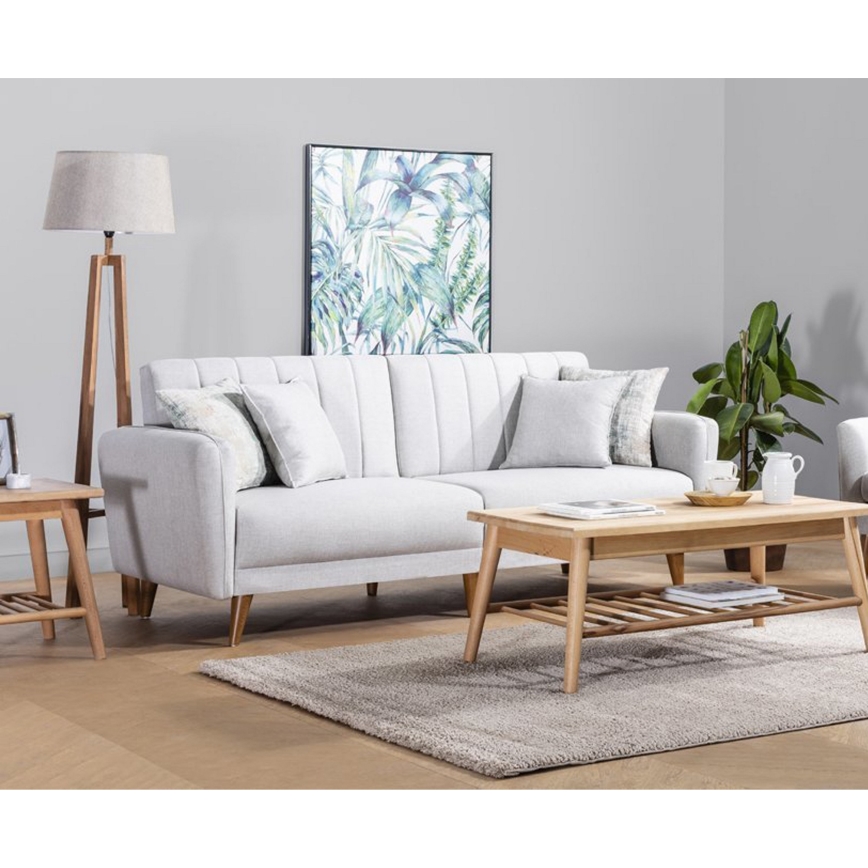 Tvåsitsig bäddsoffa KITO, krämfärgad