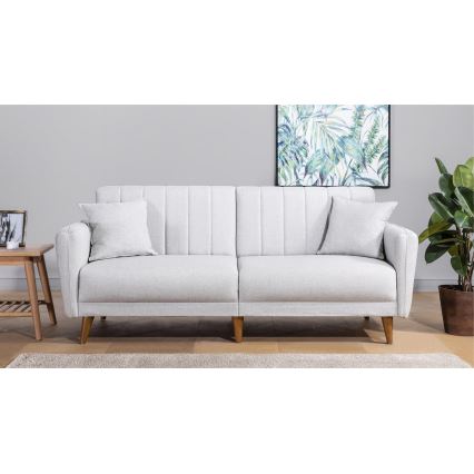 Tvåsitsig bäddsoffa KITO, krämfärgad