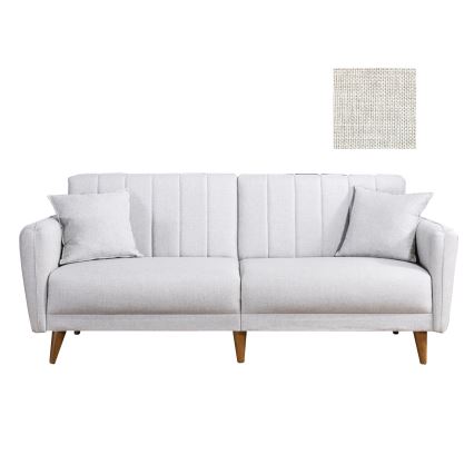 Tvåsitsig bäddsoffa KITO, krämfärgad