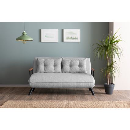 Tvåsitsig bäddsoffa QIRA, grå
