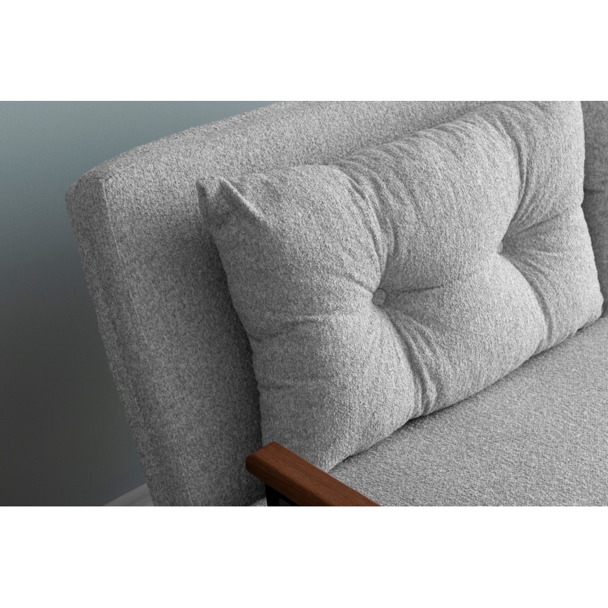 Tvåsitsig bäddsoffa QIRA, grå