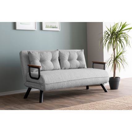 Tvåsitsig bäddsoffa QIRA, grå