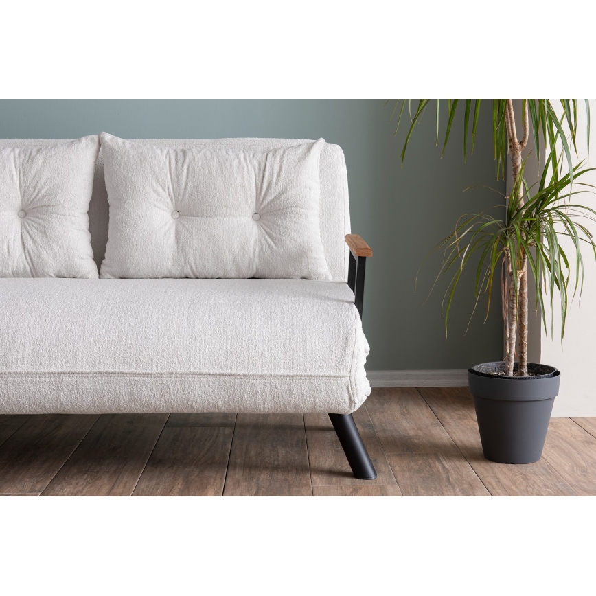Tvåsitsig bäddsoffa QIRA vit