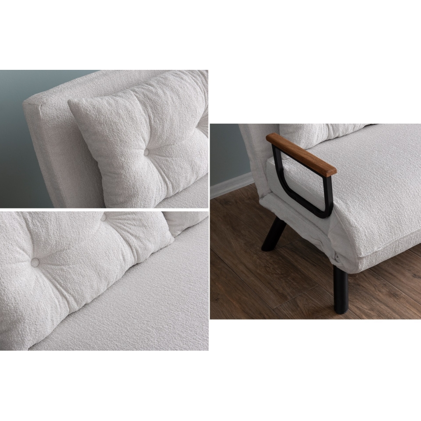 Tvåsitsig bäddsoffa QIRA vit