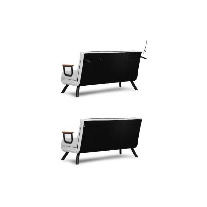 Tvåsitsig bäddsoffa QIRA vit